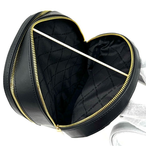 Michael Kors Medium Jaycee Backpack Black/Gold - Picture 9 of 12